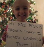 menina curada de cancer
