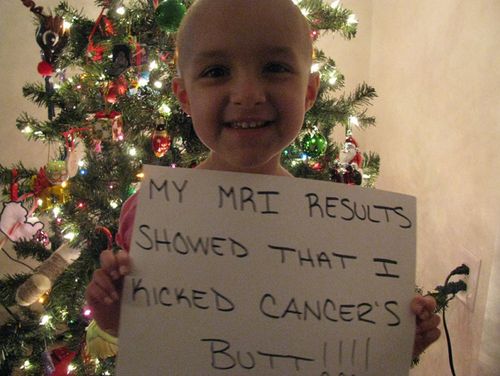 menina curada de cancer