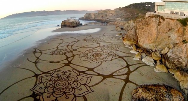 arte com areia