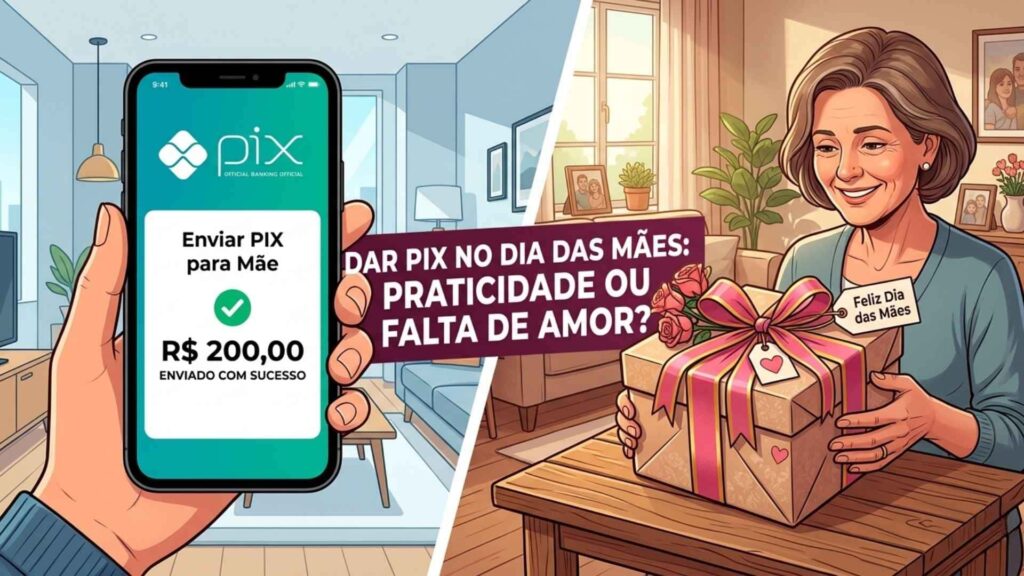 Dar Pix de Presente no Dia das Mães Praticidade ou Falta de Afeto