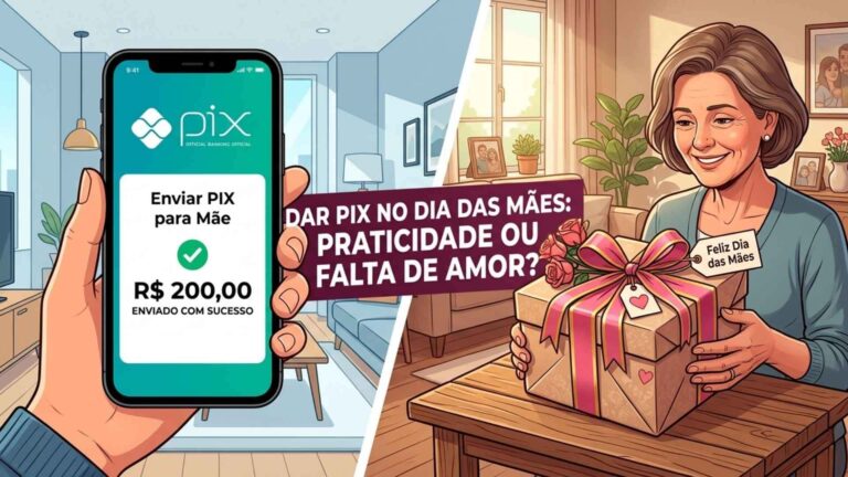 Dar Pix de Presente no Dia das Mães Praticidade ou Falta de Afeto