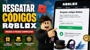 Jogador aprendendo como resgatar códigos Roblox para obter itens exclusivos.