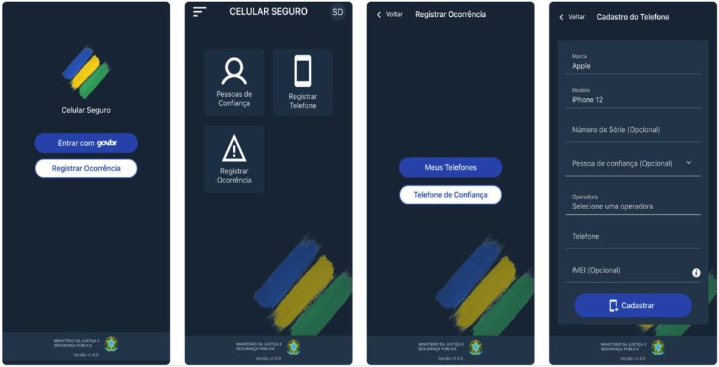 Celular Seguro BR App do Governo para Bloquear Celular Roubado.